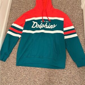 Miami Dolphins Hoodie in Red and Teal